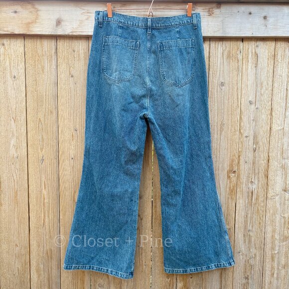 Doen Melody Jeans in Albi Wash Size‎ 32 Wide Leg Denim 100% Organic Cotton - Picture 5 of 17
